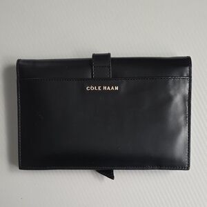 Cole Haan Black Leather Clutch / Wallet